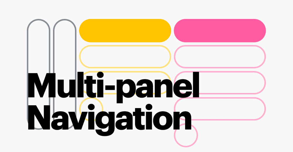 Multi-panel navigation in Fibery